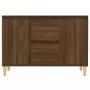 Credenza Rovere Marrone 103,5x35x70 cm in Legno Ingegnerizzato