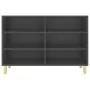 Credenza Grigia 103,5x35x70 cm in Truciolato