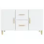 Credenza 100x36x60 cm in Legno Multistrato Bianco Lucido