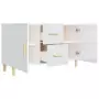 Credenza 100x36x60 cm in Legno Multistrato Bianco Lucido