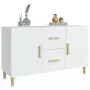 Credenza 100x36x60 cm in Legno Multistrato Bianco Lucido