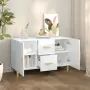 Credenza 100x36x60 cm in Legno Multistrato Bianco Lucido