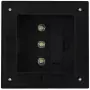 Lampade Solari da Esterni 6 pz a LED Quadrate 12 cm Nero