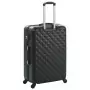 Set Trolley a Custodia Rigida 3 pz Nero in ABS