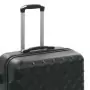 Set Trolley a Custodia Rigida 3 pz Nero in ABS