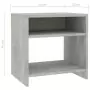 Comodini 2 pz Grigio Calcestruzzo 40x30x40 cm in Truciolato