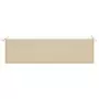 Cuscino per Panca da Giardino Beige 180x50x3 cm