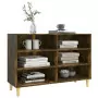 Credenza Rovere Fumo 103,5x35x70 cm in Legno Multistrato