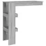 Bancone da Muro Grigio Sonoma 102x45x103,5 cm Legno Multistrato