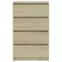 Credenza Rovere Sonoma 60x35x98,5 cm in Legno Multistrato