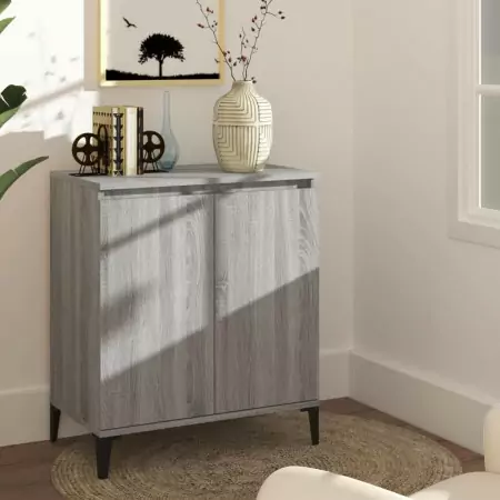 Credenza Grigio Sonoma 60x35x70 cm in Legno Ingegnerizzato