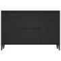 Credenza Nera 104x35x70 cm in Truciolato