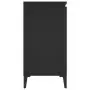 Credenza Nera 104x35x70 cm in Truciolato