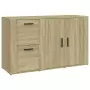 Credenza Rovere Sonoma 100x33x59,5 cm in Legno Multistrato