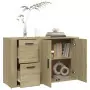 Credenza Rovere Sonoma 100x33x59,5 cm in Legno Multistrato