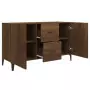 Credenza Rovere Marrone 100x36x60 cm in Legno Multistrato