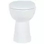 WC Sospeso con Design Senza Bordi 7 cm Più Alto Ceramica Bianca