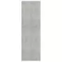 Armadio per Ufficio Grigio Calcestruzzo 60x32x190 cm Truciolato