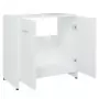 Armadio da Bagno Bianco 60x33x61 cm in Legno Multistrato