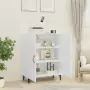 Credenza 70x34x90 cm in Legno Multistrato Bianco Lucido