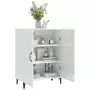 Credenza 70x34x90 cm in Legno Multistrato Bianco Lucido