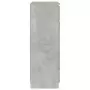 Cassettiera Grigio Cemento 60x36x103 cm in Legno Multistrato