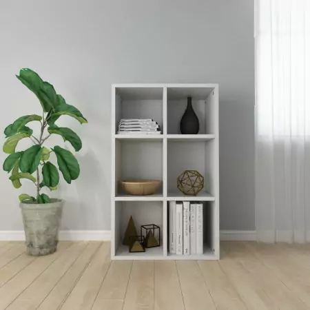 Libreria/Credenza Bianco Lucido 66x30x97,8 cm in Truciolato