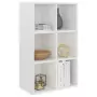 Libreria/Credenza Bianco Lucido 66x30x97,8 cm in Truciolato