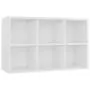 Libreria/Credenza Bianco Lucido 66x30x97,8 cm in Truciolato