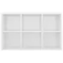 Libreria/Credenza Bianco Lucido 66x30x97,8 cm in Truciolato