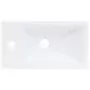 Lavabo 400x220x90 mm in SMC Bianco