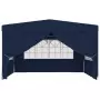 Gazebo Professionale con Pareti 4x4 m Blu 90 g/m²