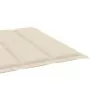 Cuscino per Lettino Prendisole Crema 200x70x3 cm in Tessuto