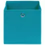 Contenitori 4 pz in Tessuto non Tessuto 28x28x28 cm Blu Baby