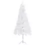 Albero di Natale Artificiale ad Angolo Bianco 210 cm PVC