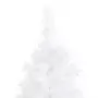 Albero di Natale Artificiale ad Angolo Bianco 210 cm PVC