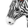 Zebra di Peluche Giocattolo Nera e Bianca XXL