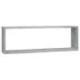 Mensole Cubo Muro 4 Grigio Sonoma 80x15x26,5 Legno Multistrato