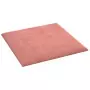 Pannelli Murali 12 pz Rosa 30x30 cm Velluto 1,08 m²