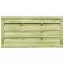 Cancelli da Giardino 2 pz in Legno Impregnato 150x75 cm Verde