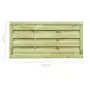 Cancelli da Giardino 2 pz in Legno Impregnato 150x75 cm Verde