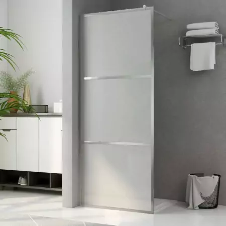 Parete per Doccia Walk-in in Vetro Smerigliato ESG 100x195 cm