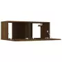 Mobili Porta TV 2pz Rovere Marrone 80x30x30cm Legno Multistrato