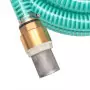 Tubo di Aspirazione con Connettori in Ottone 7 m 25 mm Verde