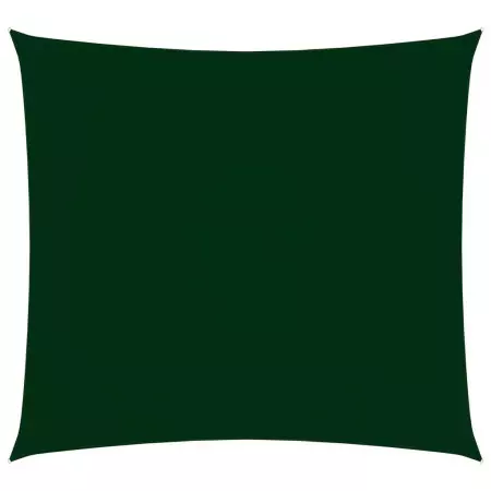 Vela Parasole in Tela Oxford Quadrata 2,5x2,5 m Verde Scuro