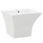 Lavabo a Parete in Ceramica Bianco 500x450x410 mm