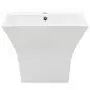 Lavabo a Parete in Ceramica Bianco 500x450x410 mm