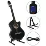 Set Chitarra Western 12 pz con Equalizzatore e 6 Corde Nera