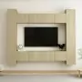 Set Porta TV 8 pz Rovere Sonoma in Truciolato