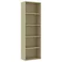 Libreria a 5 Ripiani Rovere Sonoma 60x30x189 cm in Truciolato